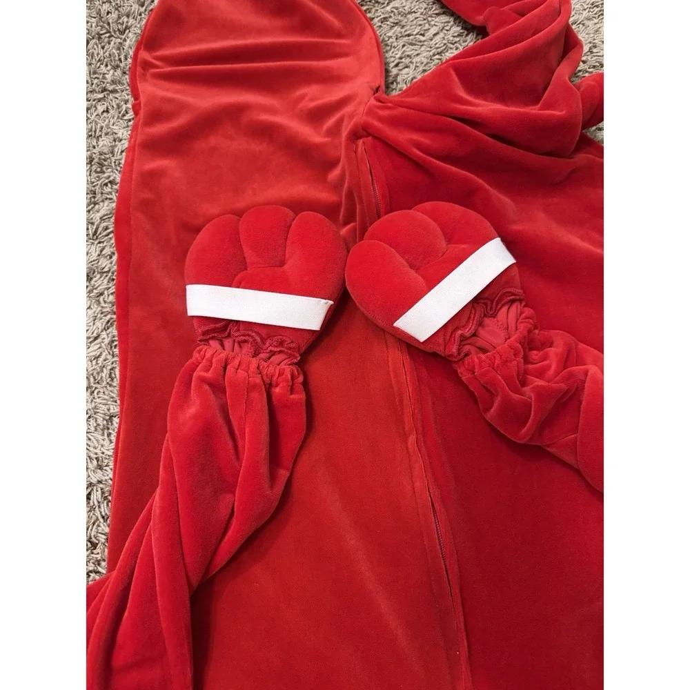 Clifford Big Red Dog Costume Rubies Boys Girls Unisex Plush Faux Velvet Medium - Picture 6 of 7